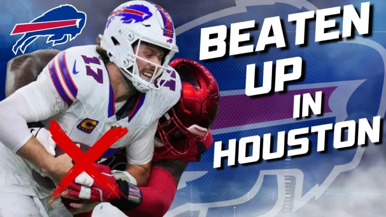 Josh Allen takes a BEATING in Houston, Bills FAIL TO SHOW UP & where they are now