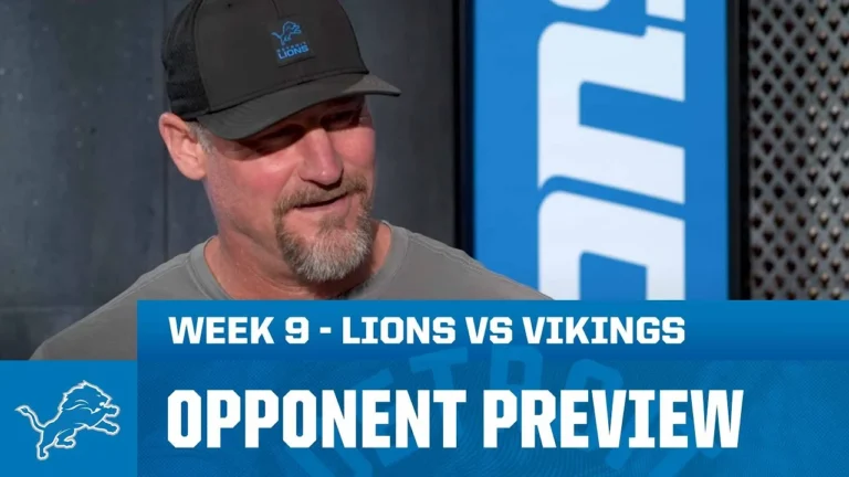 Dan Campbell previews Lions vs Vikings 2025 Week 9 Opponent Preview
