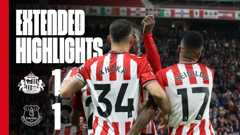 Extended Premier League Highlights Sunderland AFC 1 – 1 Everton FC