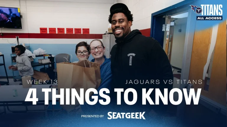 Titans News & Updates Four Things To Know presented by SeatGeek