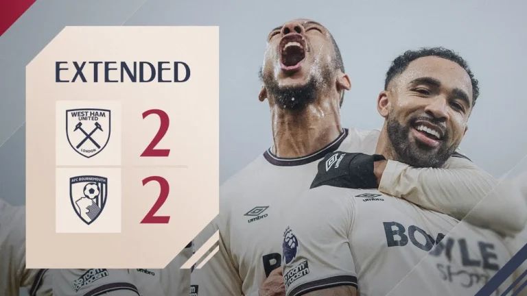 Wilson Double In Away Draw! Bournemouth 2-2 West Ham Premier League Extended Highlights