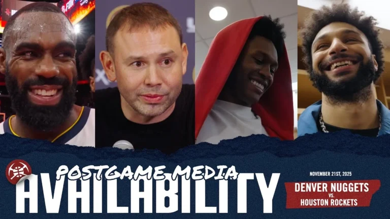 ALL Denver Nuggets Postgame Media vs. HOU