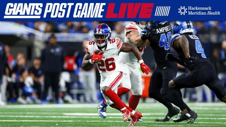Live: Giants vs. Lions postgame recap, interviews and analysis