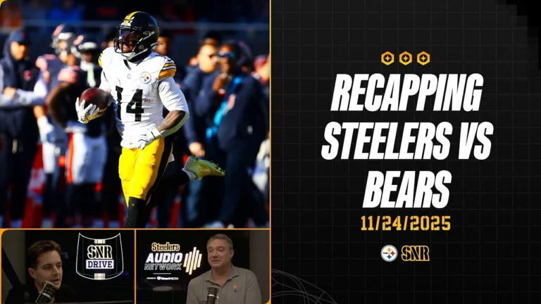 Recapping Steelers vs Bears SNR Drive (Nov. 24) Pittsburgh Steelers