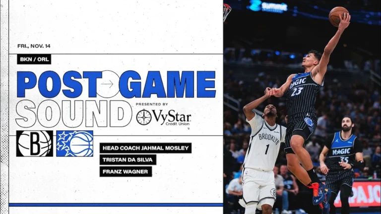 Postgame Sound: Brooklyn Nets Vs. Orlando Magic Coach Mose, Tristan Da Silva & Franz Wagner