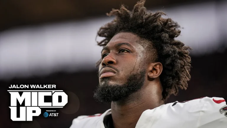 Jalon Walker is Mic’d Up vs The Colts Playing In Berlin, Germany