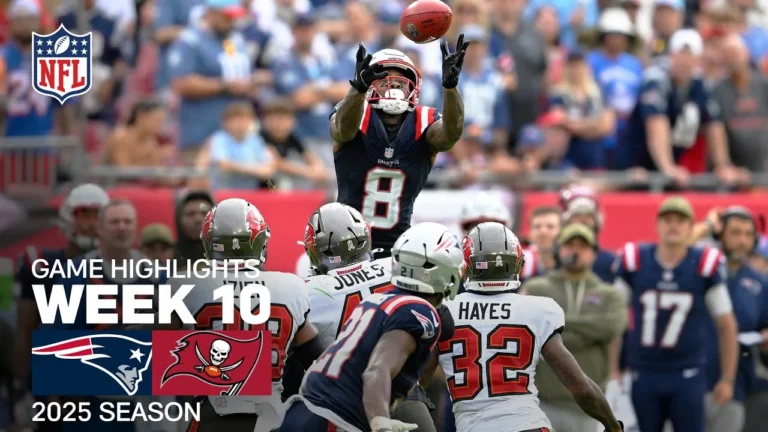 New England Patriots vs. Tampa Bay Buccaneers Game Highlights NFL 2025 Season Week 10