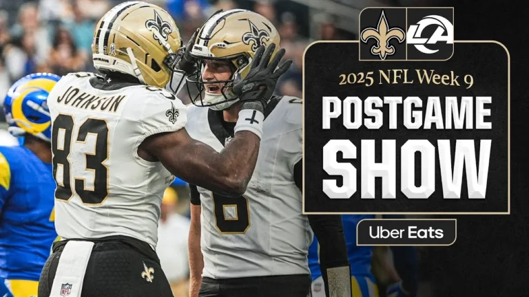 LIVE: Rams vs. Saints Postgame Show 2025 NFL Week 9