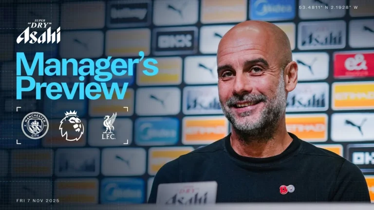 LIVE! MANAGER PREVIEW Pep Guardiola Man City v Liverpool Premier League