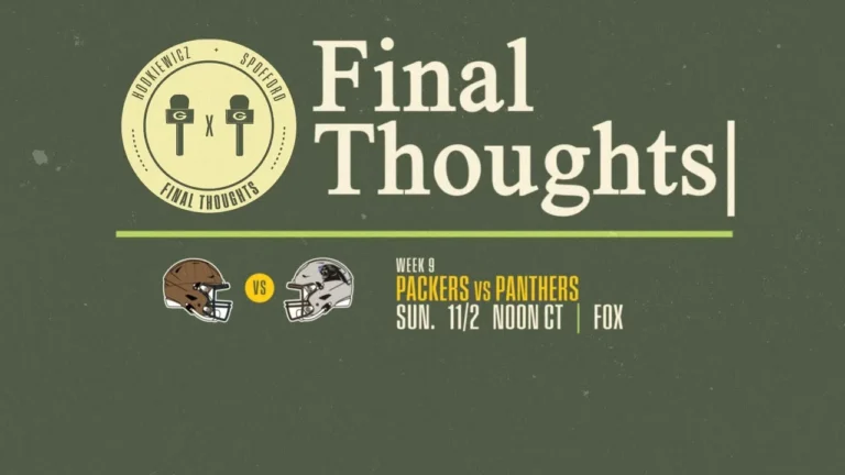 Final Thoughts: Packers vs. Panthers Week 9