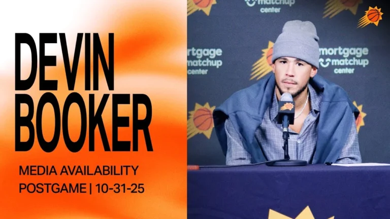 Devin Booker Postgame Media Availability Phoenix Suns 10-31-25