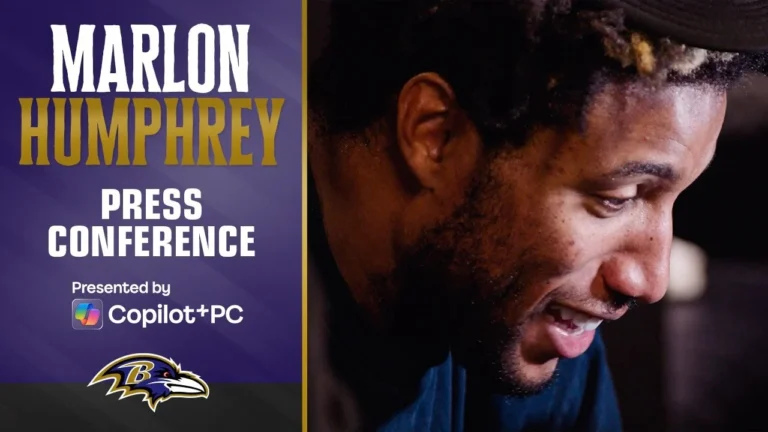 Marlon Humphrey on His Forced Fumble vs. Jets Baltimore Ravens