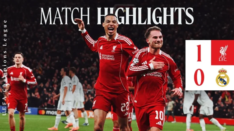 Highlights: Liverpool 1-0 Real Madrid Mac Allister Goal! UEFA Champions League