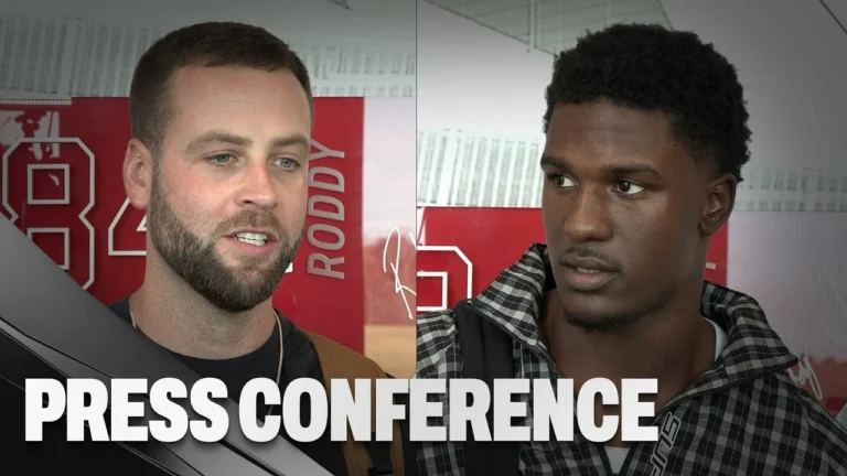 James Pearce Jr. & Zane Gonzalez reflect on the Falcons win over the Saints Press Conference