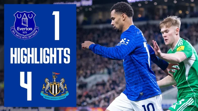 EVERTON 1-4 NEWCASTLE UNITED Premier League highlights