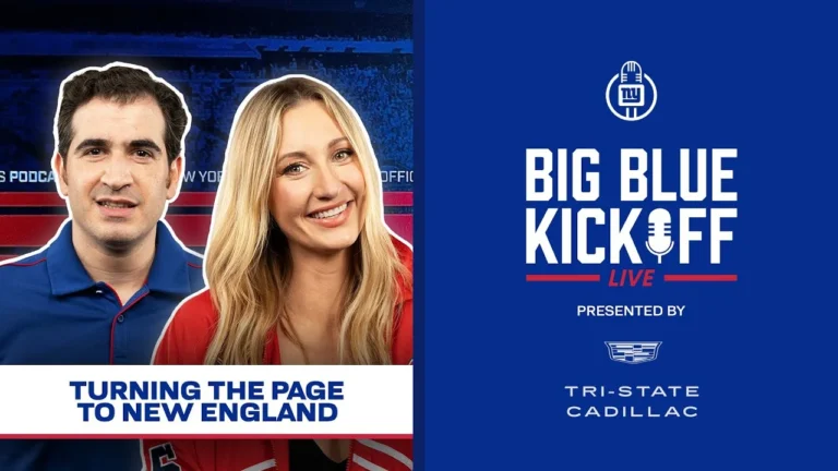 Turning the Page to New England Big Blue Kickoff Live New York Giants