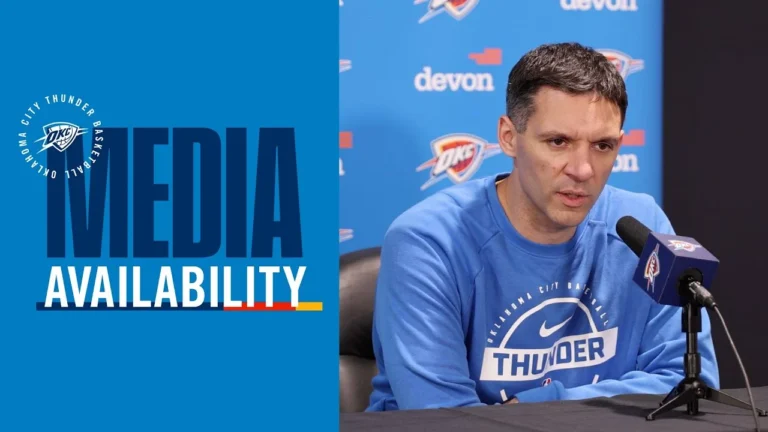 Coach Daigneault on OKCs 49-point 1Q and Lu Dort’s night Post Game Media November 17, 2025