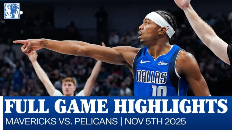 Mavericks Highlights vs. New Orleans Pelicans November 5, 2025