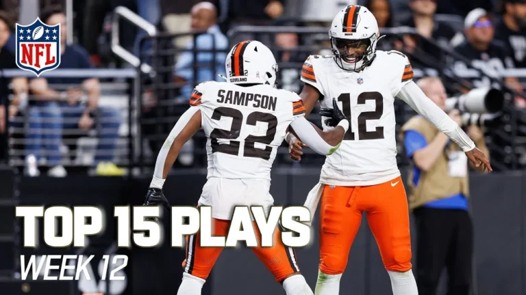 Top 15 plays of Week 12 2025 NFL Season