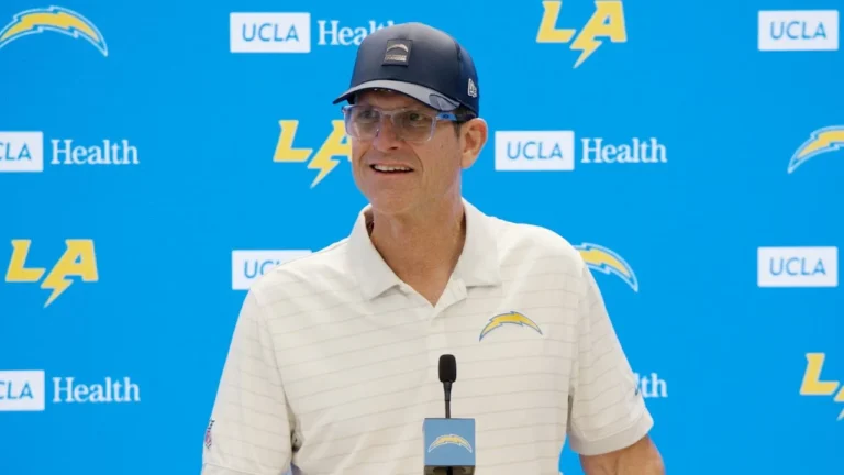 Harbaugh On Facing Aaron Rodgers & Steelers LA Chargers