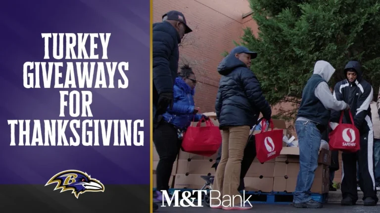 Turkey Giveaways for Thanksgiving Baltimore Ravens