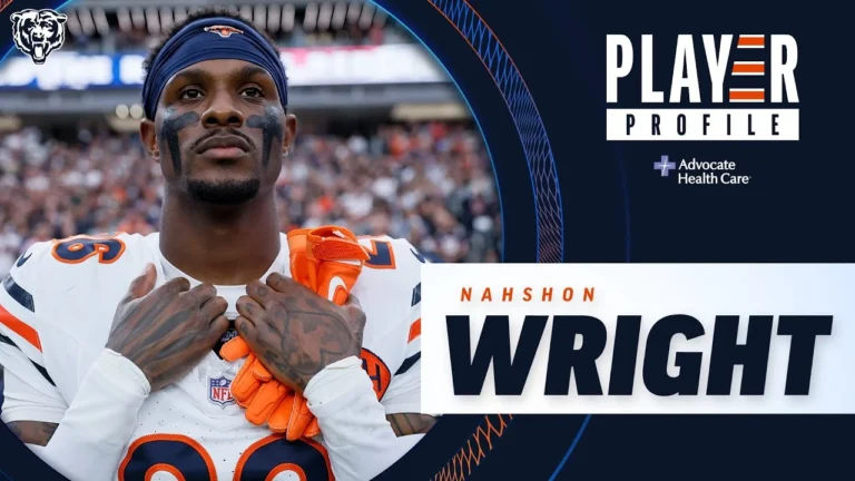 Nahshon Wright Player Profile Chicago Bears