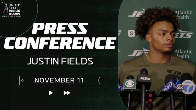 Justin Fields Press Conference (11 11) New York Jets
