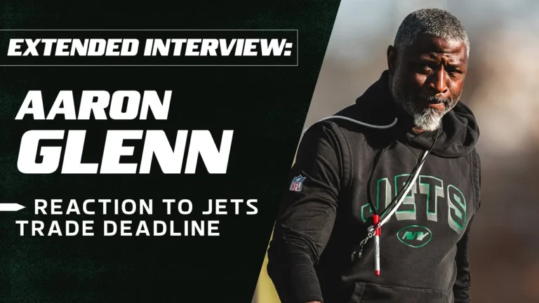 Head Coach Aaron Glenn 1-On-1 Interview Following 2025 Trade Deadline New York Jets