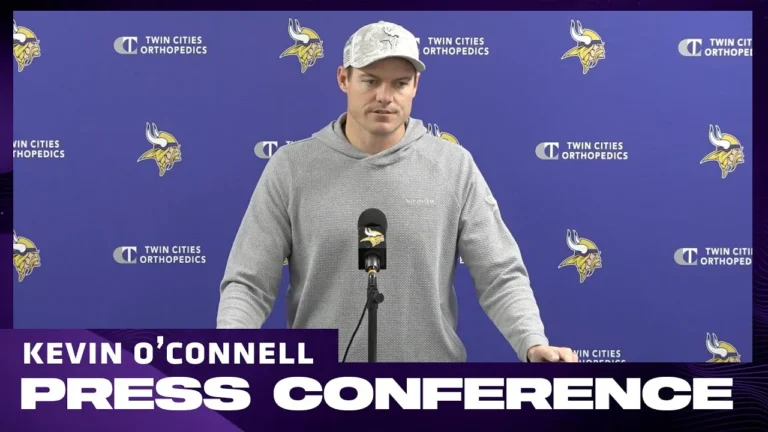 Kevin O’Connell on Takeaways from Bears Loss, Justin Jefferson’s Competitive Drive & J.J. McCarthy