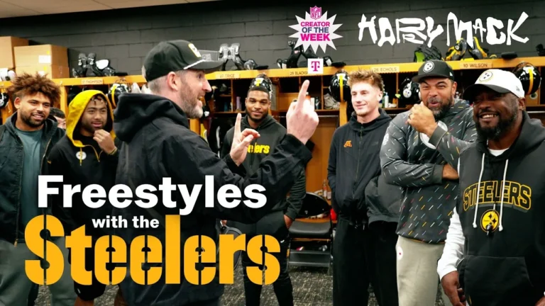 Rapper HarryMack Freestyles with the Steelers!