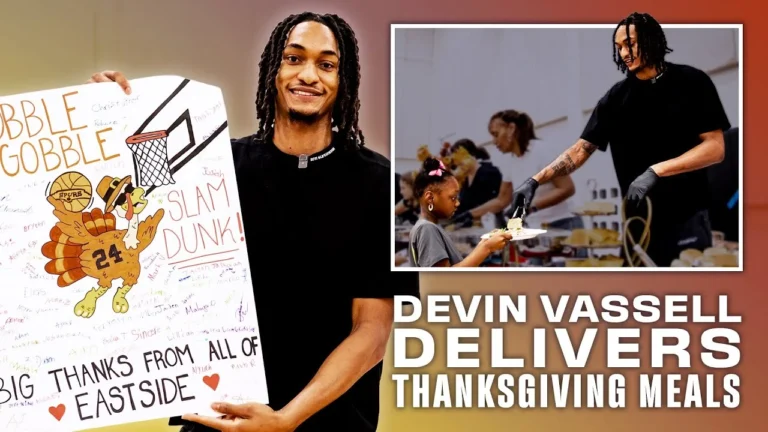 Devin Vassell Surprises Boys & Girls Clubs with Thanksgiving Meals