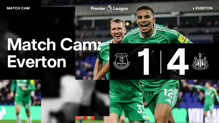 Malick Thiaw is AMAZING Match Cam Everton 1 Newcastle United 4