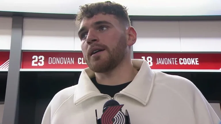 Donovan Clingan Postgame Media Availability vs Chicago Bulls November 19th, 2025