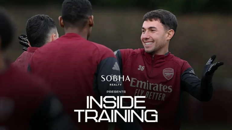 INSIDE TRAINING Our Gunners prepare for Bayern Munich in the UEFA Champions League