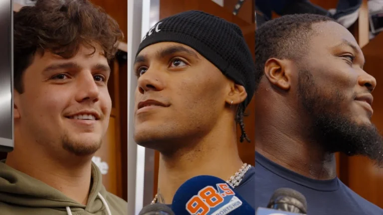 Christian Gonzalez, Will Campbell, Milton Williams & More Address the Media Press Conference