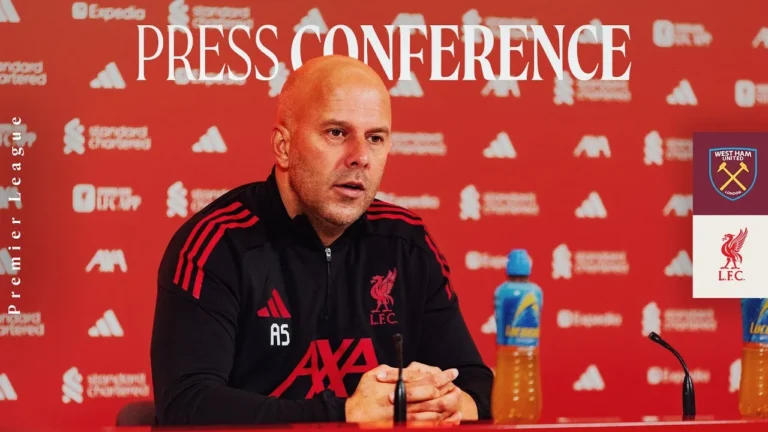 Live: Arne Slot’s Press Conference: West Ham vs Liverpool