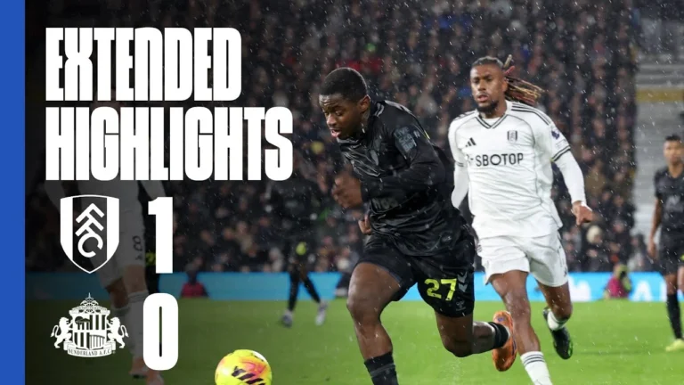 Extended Premier League Highlights Fulham FC 1 – 0 Sunderland AFC