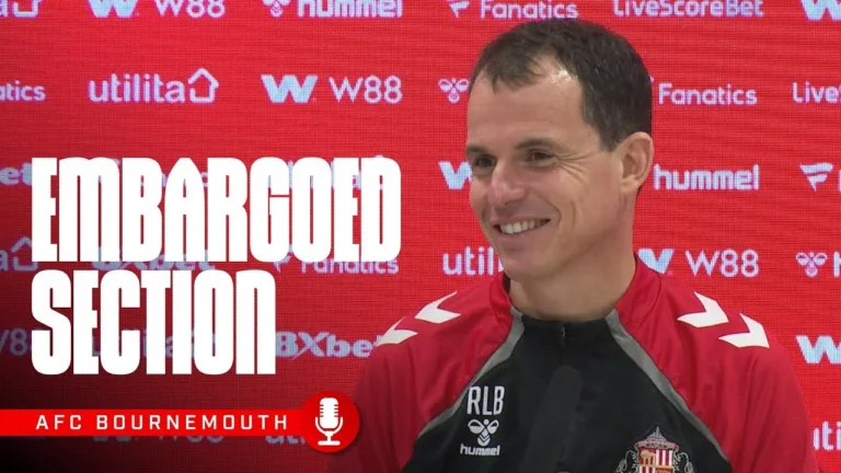 AFC Bournemouth Press Conference The Embargoed Section