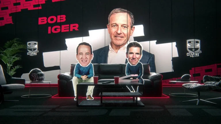 Bob Iger joins Peyton & Eli during Eagles vs. Packers ‘MNF ManningCast’