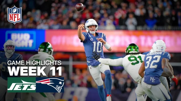 New York Jets vs New England Patriots Game Highlights 2025 NFL Season Week 11