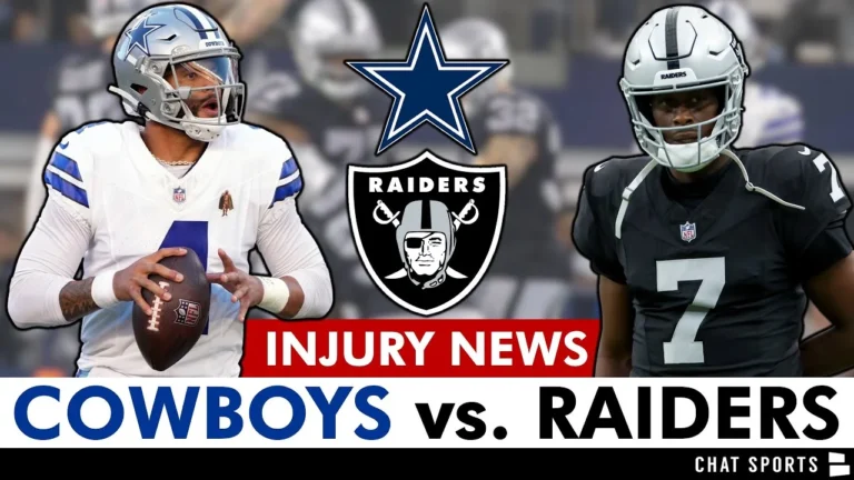 Cowboys vs. Raiders Preview & Prediction, Injury Report, Donovan Wilson, Logan Wilson NFL Week 11