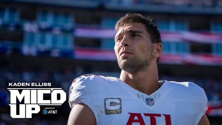 Kaden Elliss is mic’d up going against the New England Patriots