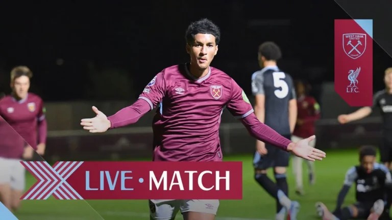 LIVE: West Ham United U21 v Liverpool U21 Premier League 2