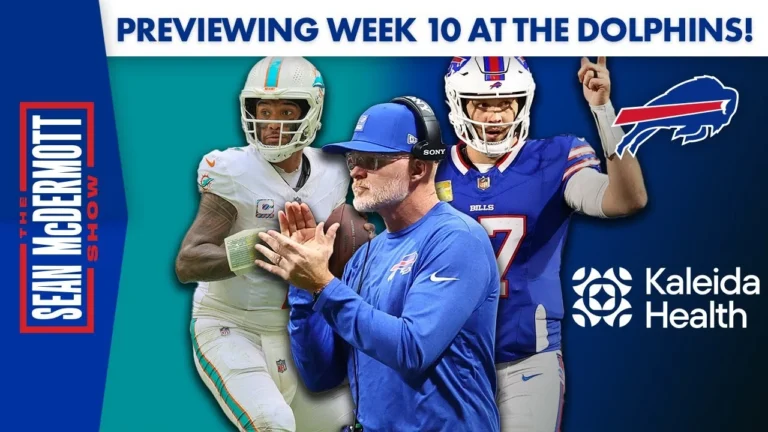 Previewing Week 10 Against The Dolphins! Buffalo Bills The Sean McDermott Show