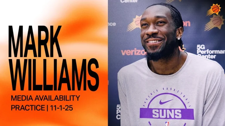 Mark Williams Practice Media Availability Phoenix Suns 11-1-25