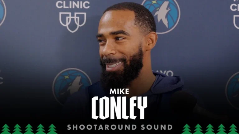 Ant Is Becoming A Great Leader. Mike Conley Shootaround Sound 11.17.25