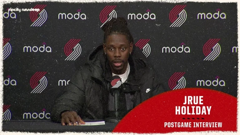 Jrue Holiday Discusses 4th Quarter Comeback Win Against the Oklahoma City Thunder