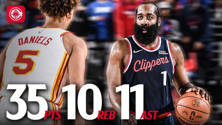 James Harden Drops Triple-Double Against the Hawks