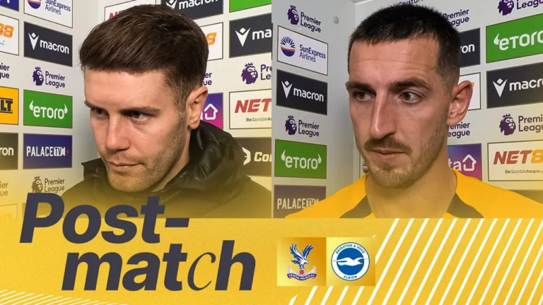 POST-MATCH Hurzeler And Dunk Crystal Palace v Brighton