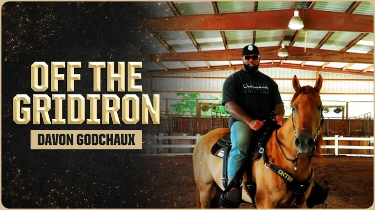 Saints DT Davon Godchaux shows off his horses Off the Gridiron